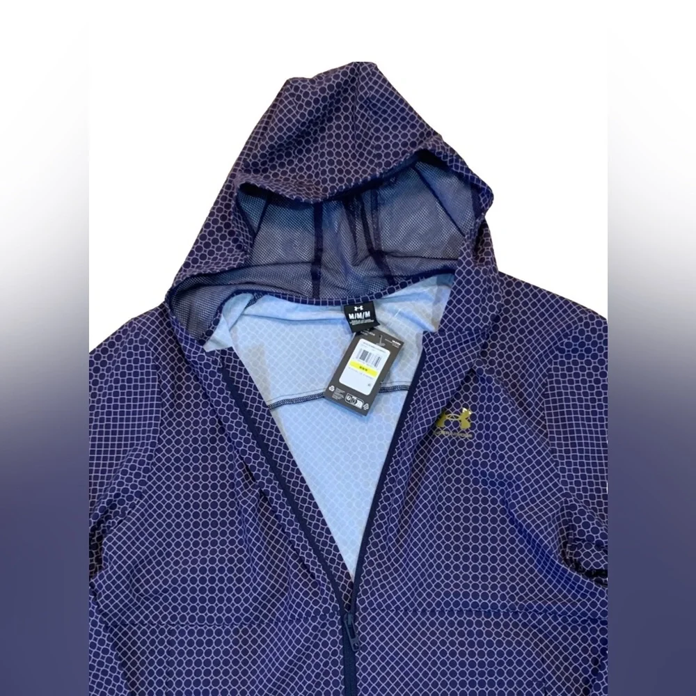 NEW Under Armour UA Storm Men’s Windbreaker Hooded Jacket 1390483 410 size M NWT